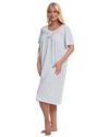 Lavish Leaves Print Jersey Nightdress