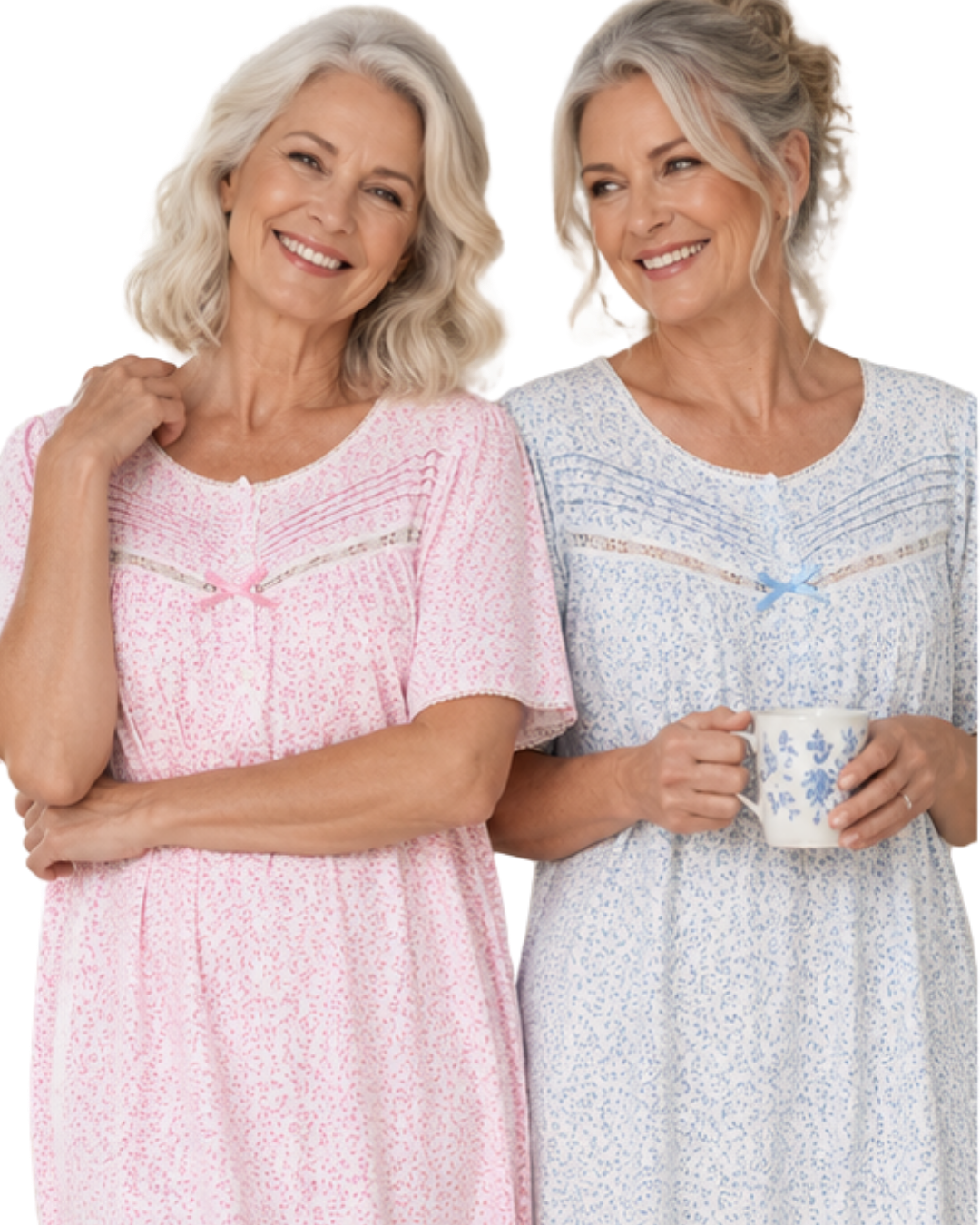 Lavish Leaves Print Jersey Nightdress