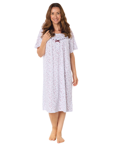 Velvet Rose Cotton Rich Short Sleeve Nightdress