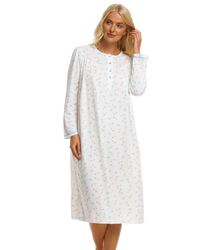 Ladies Cuddleknit Long Sleeve Nightdress