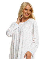 Ladies Cuddleknit Long Sleeve Nightdress