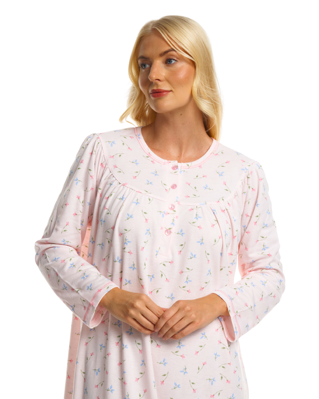 Ladies Cuddleknit Long Sleeve Nightdress