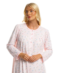 Ladies Cuddleknit Long Sleeve Nightdress