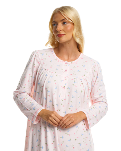 Ladies Cuddleknit Long Sleeve Nightdress