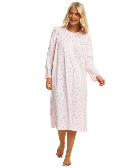 Ladies Cuddleknit Long Sleeve Nightdress