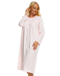 Ladies Cuddleknit Long Sleeve Nightdress