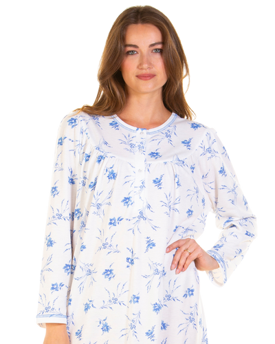 Ladies Cuddleknit Long Sleeve Nightdress