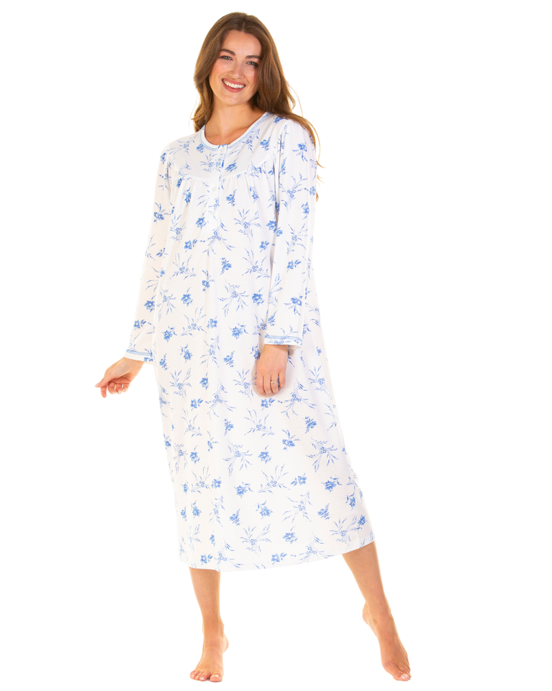 Ladies Cuddleknit Long Sleeve Nightdress