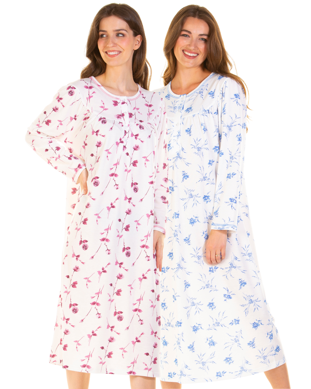 Ladies Cuddleknit Long Sleeve Nightdress