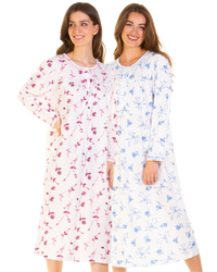 Ladies Cuddleknit Long Sleeve Nightdress