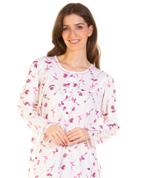 Ladies Cuddleknit Long Sleeve Nightdress
