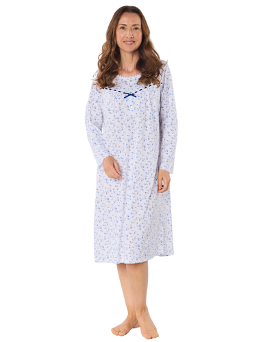 Velvet Rose Cotton Rich Long Sleeve Nightdress