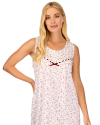 Velvet Rose Cotton Rich Jersey Sleeveless Nightdress