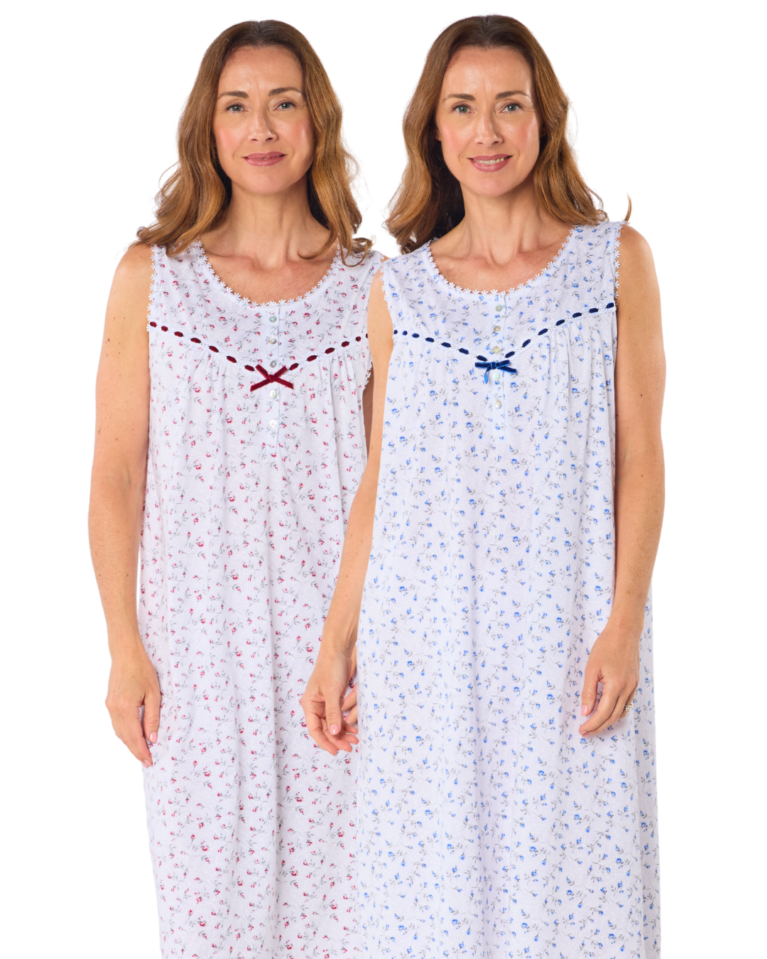 Velvet Rose Cotton Rich Jersey Sleeveless Nightdress