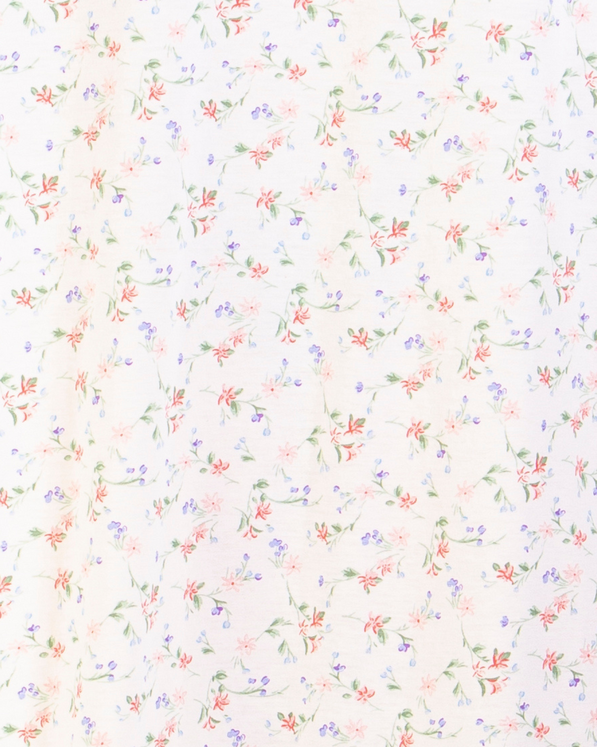 Floral Print Cotton Jersey Button Through Nightdress