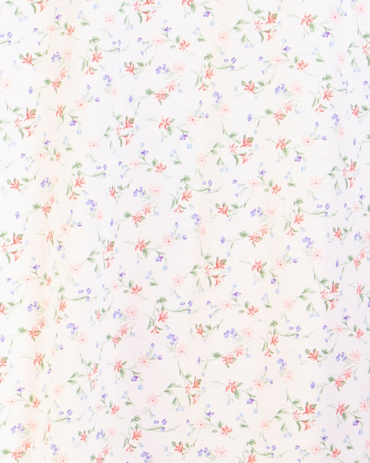Floral Print Cotton Jersey Button Through Nightdress