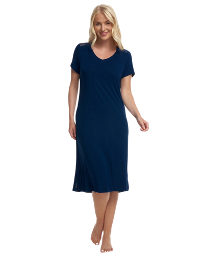 Luxury Short Sleeve Bamboo Fabric Nightdress