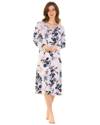 Luxury Long Sleeve Bamboo Fabric Nightdress