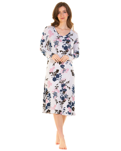 Luxury Long Sleeve Bamboo Fabric Nightdress