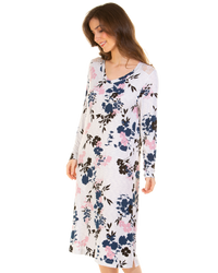 Luxury Long Sleeve Bamboo Fabric Nightdress