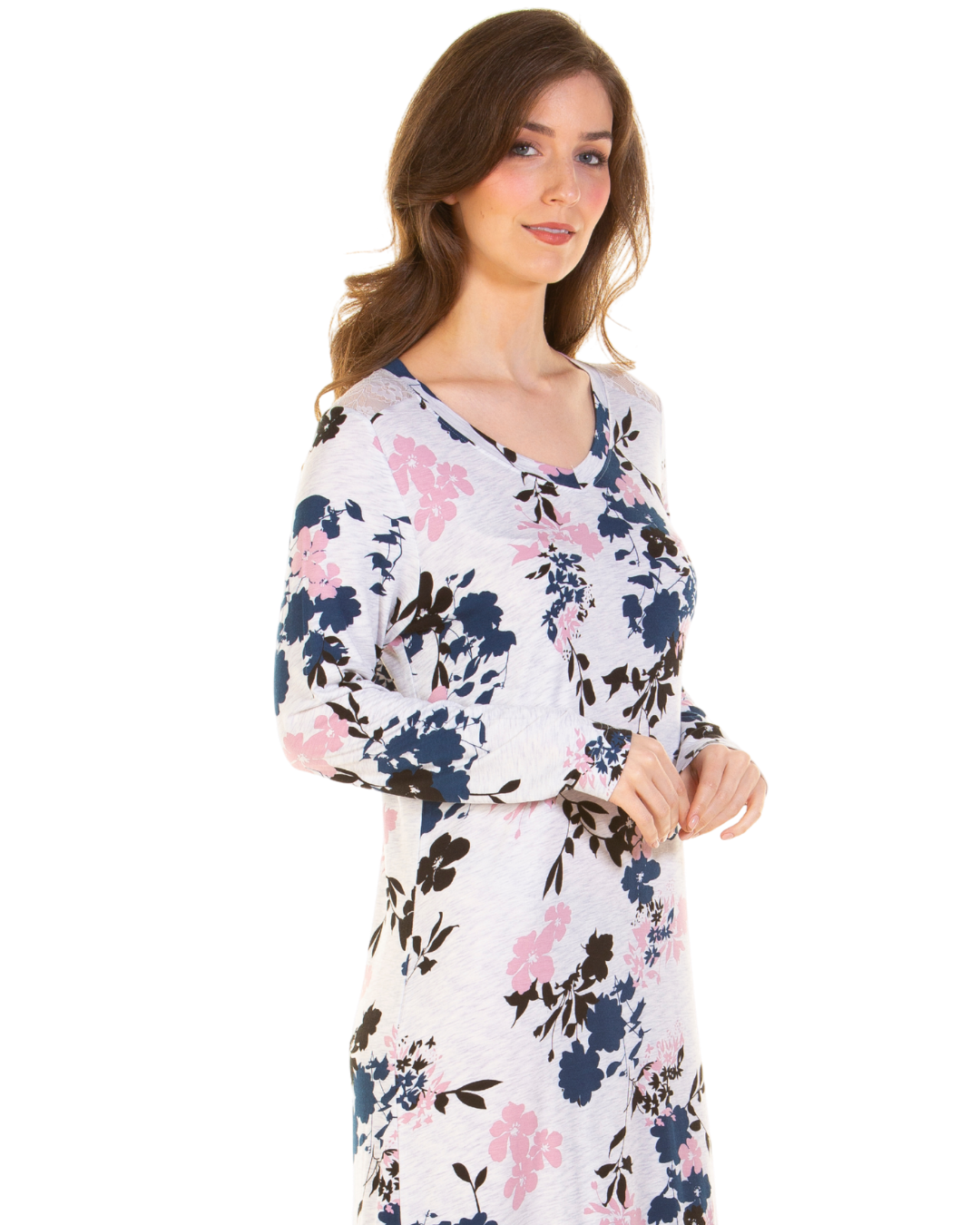Luxury Long Sleeve Bamboo Fabric Nightdress