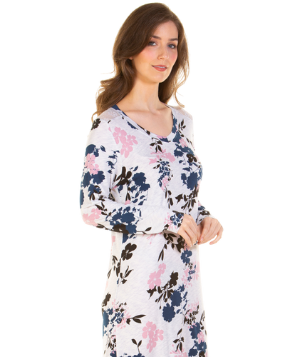 Luxury Long Sleeve Bamboo Fabric Nightdress
