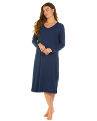 Luxury Long Sleeve Bamboo Fabric Nightdress
