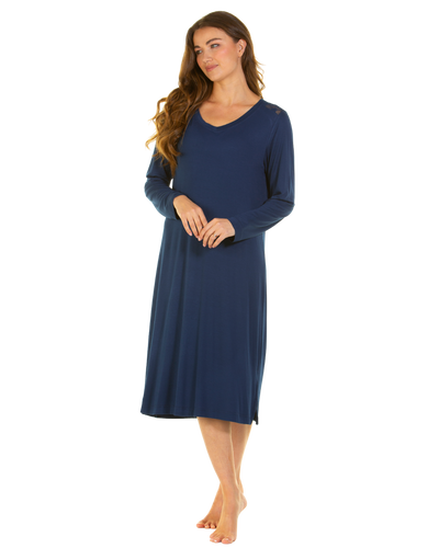 Luxury Long Sleeve Bamboo Fabric Nightdress