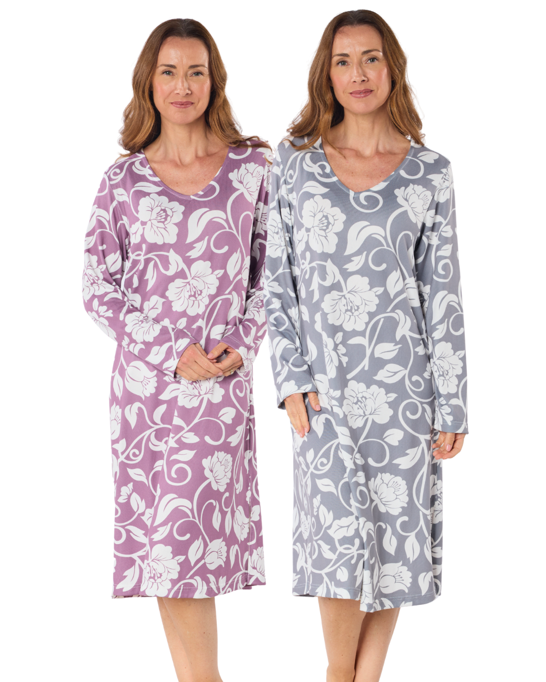Luxury Knit Long Sleeve Elegance Nightdress