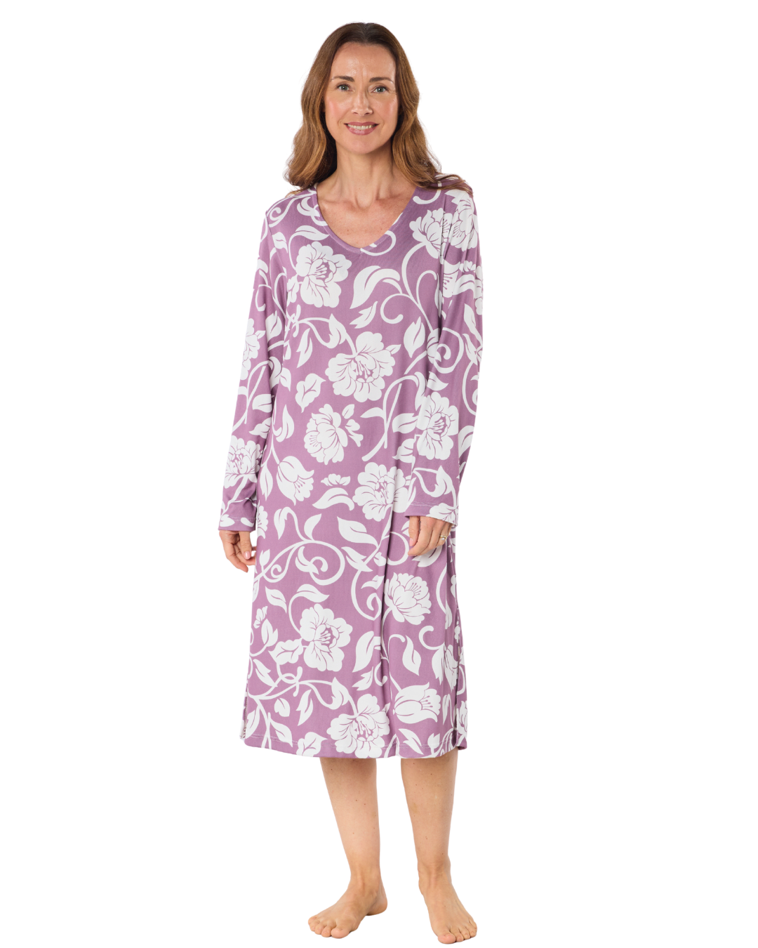 Luxury Knit Long Sleeve Elegance Nightdress