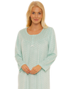 Long Sleeved Polished Fleece Spot Nightdress