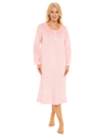 Long Sleeved Polished Fleece Spot Nightdress