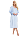 Long Sleeved Polished Fleece Spot Nightdress