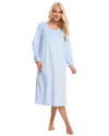 Long Sleeved Polished Fleece Spot Nightdress