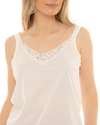2 for £20 White Guipure Lace Trim Camisole
