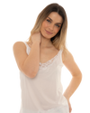 2 for £20 White Guipure Lace Trim Camisole