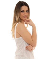 2 for £20 White Guipure Lace Trim Camisole