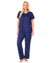 Luxury Soft Touch Jersey Spot Pyjama up to Larger Sizes