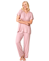 Luxury Soft Touch Jersey Spot Pyjama up to Larger Sizes