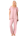 Luxury Soft Touch Jersey Spot Pyjama up to Larger Sizes