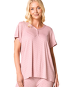 Luxury Soft Touch Jersey Spot Pyjama up to Larger Sizes