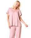Luxury Soft Touch Jersey Spot Pyjama up to Larger Sizes