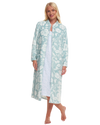 Elegance Printed Fleece Zip Dressing Gown