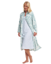 Elegance Printed Fleece Zip Dressing Gown