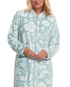 Elegance Printed Fleece Zip Dressing Gown