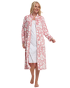 Elegance Printed Fleece Zip Dressing Gown