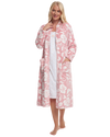 Elegance Printed Fleece Zip Dressing Gown
