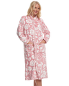 Elegance Printed Fleece Zip Dressing Gown
