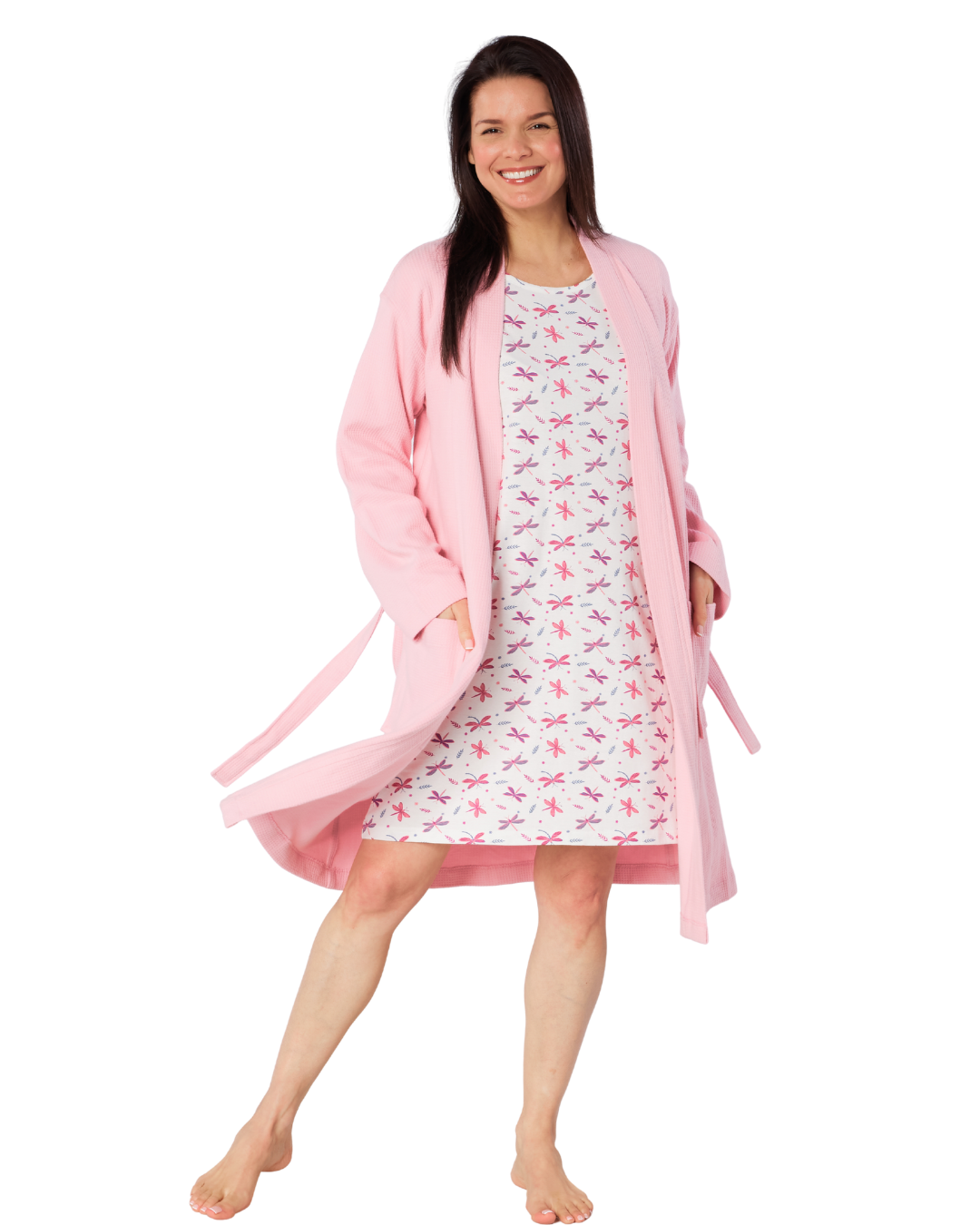 100% Cotton Waffle Wrap Robe