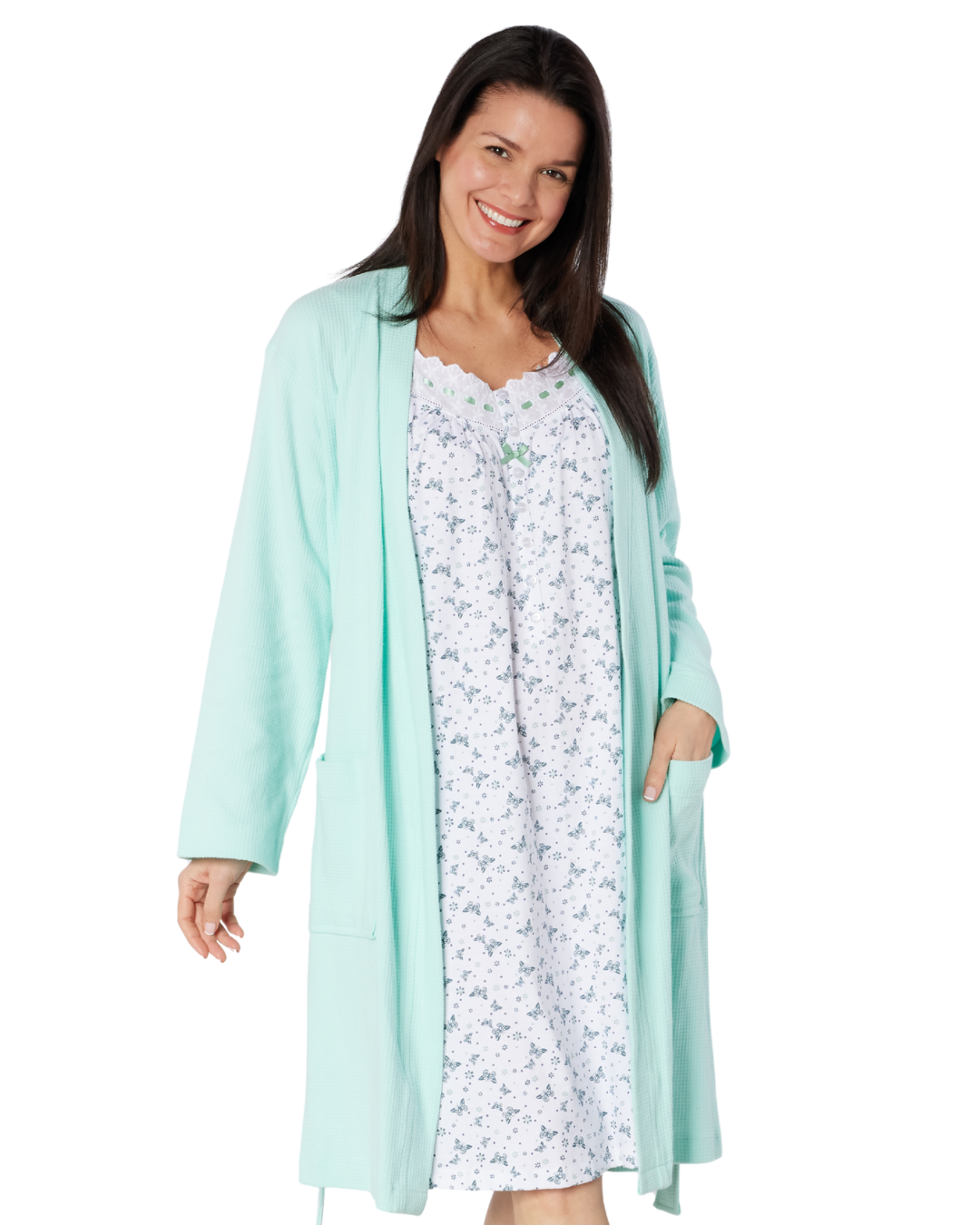 100% Cotton Waffle Wrap Robe